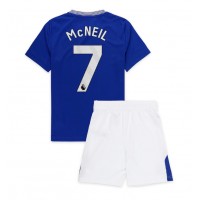 Echipament fotbal Everton Dwight McNeil #7 Tricou Acasa 2024-25 pentru copii maneca scurta (+ Pantaloni scurti)